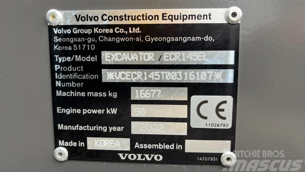 Volvo ECR145EL Rupsgraafmachines