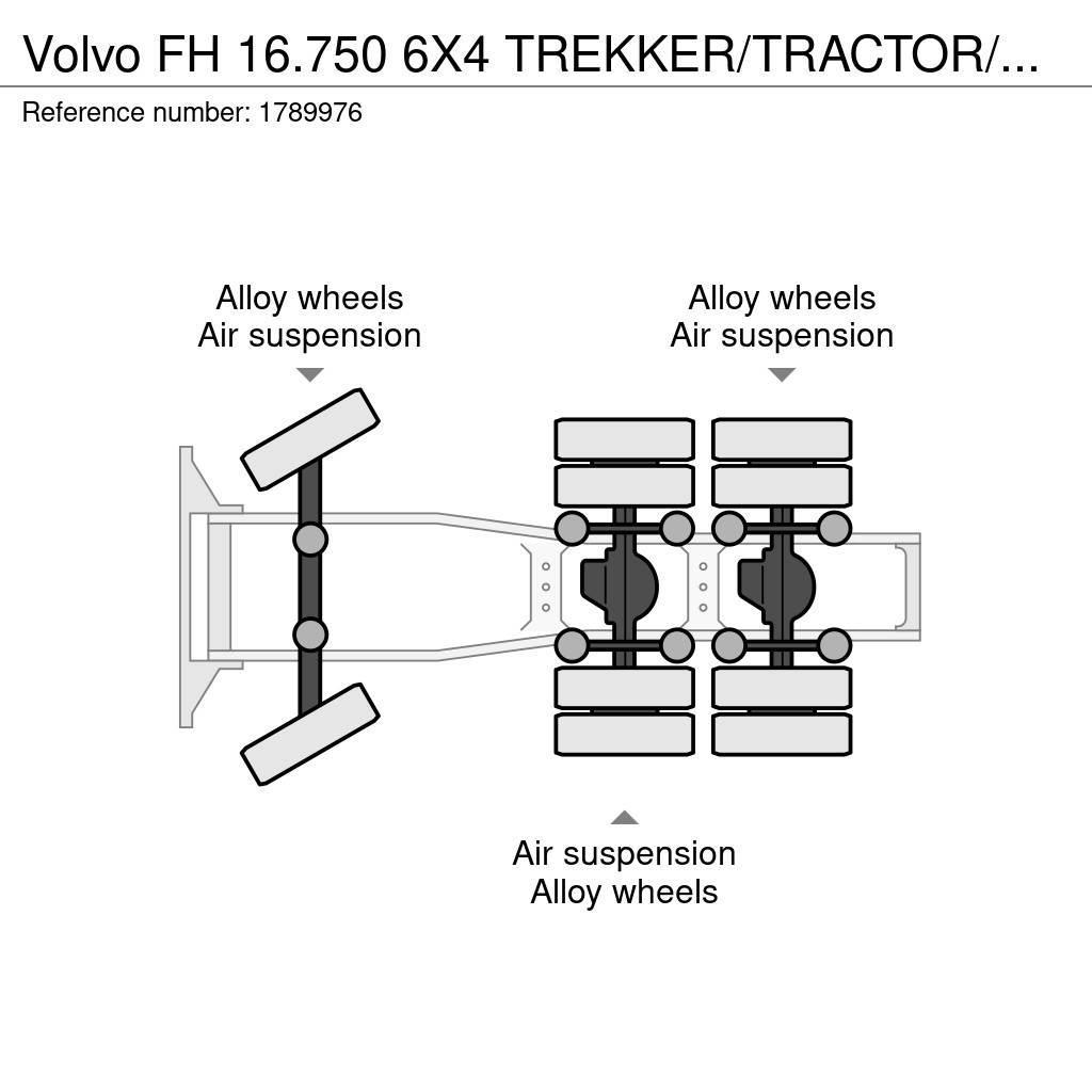 Volvo FH 16.750 6X4 TREKKER/TRACTOR/SZM EURO 6 HYDRAULIC Trekkers