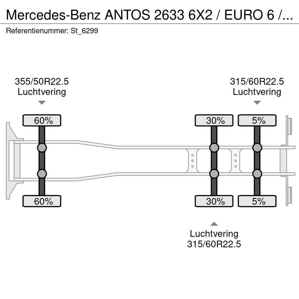 Mercedes-Benz ANTOS 2633 6X2 / EURO 6 / OPRIJ / MACHINE TRANSPOR Oprijwagen