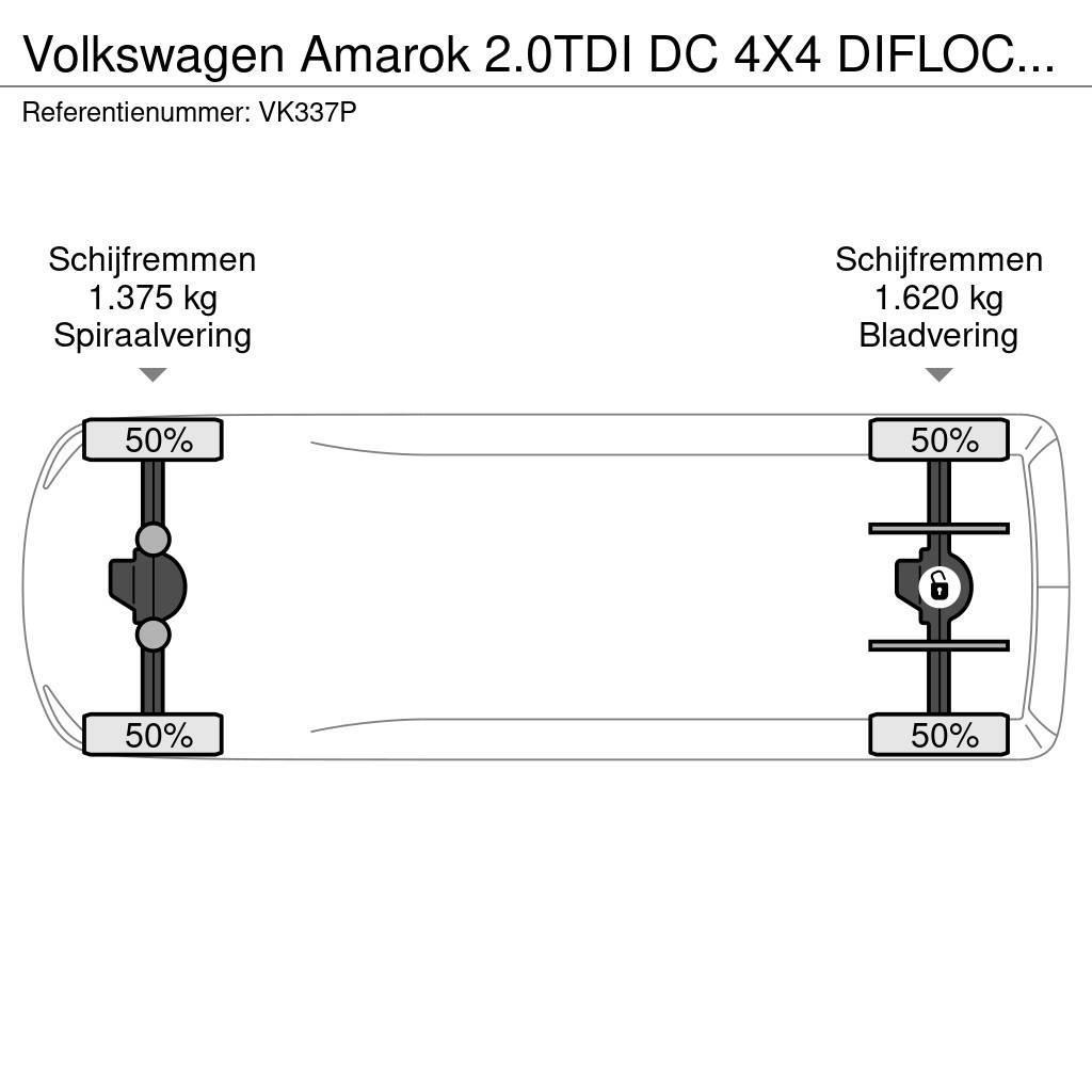 Volkswagen Amarok 2.0TDI DC 4X4 DIFLOCK origional 95 TKM Bestelwagens met open laadbak