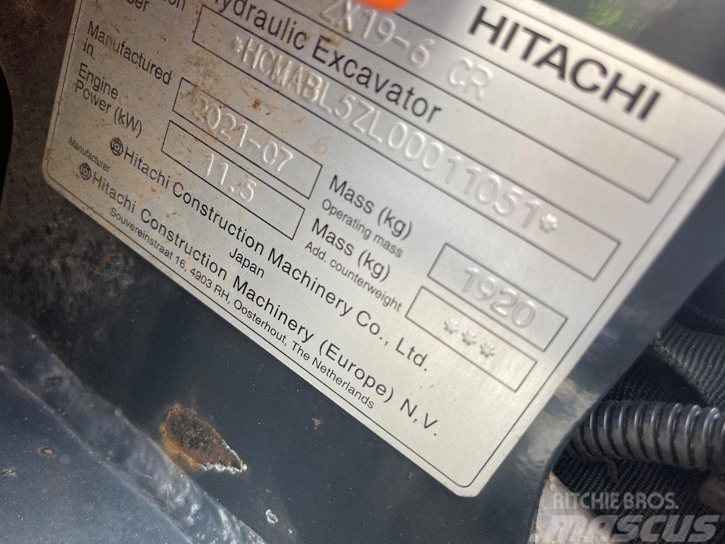 Hitachi Zx 19-6 Minigraafmachines < 7t