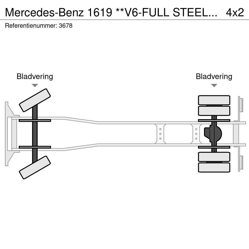 Mercedes-Benz 1619 **V6-FULL STEEL SUSPENSION** Bakwagens met gesloten opbouw