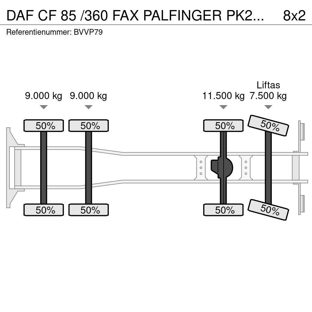 DAF CF 85 /360 FAX PALFINGER PK27002!!HOOGWERKER/SKYWO Kranen voor alle terreinen