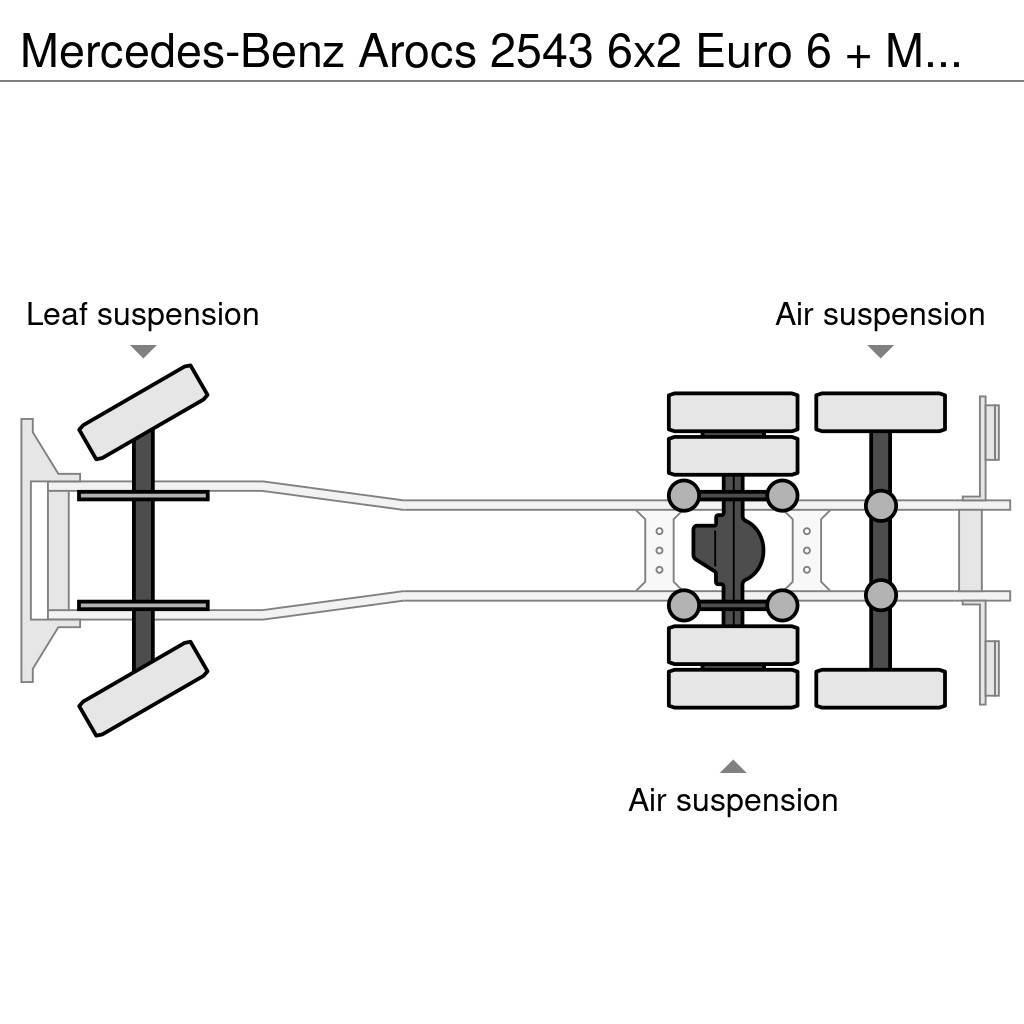 Mercedes-Benz Arocs 2543 6x2 Euro 6 + MKG HLK181 (Only 172921km Kranen voor alle terreinen