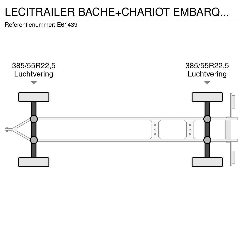Lecitrailer BACHE+CHARIOT EMBARQUER/KOOIAAP Schuifzeilopbouw