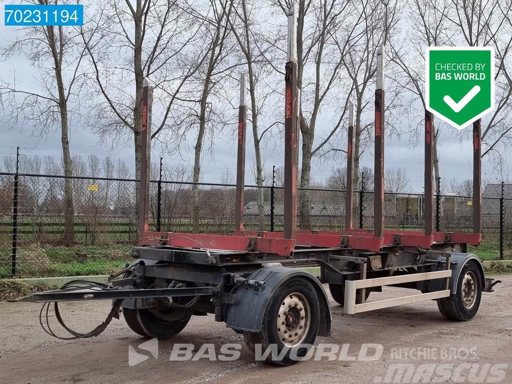  Pavic HTA 18 2 axles Holztransport Wood SAF Hout-Aanhangers