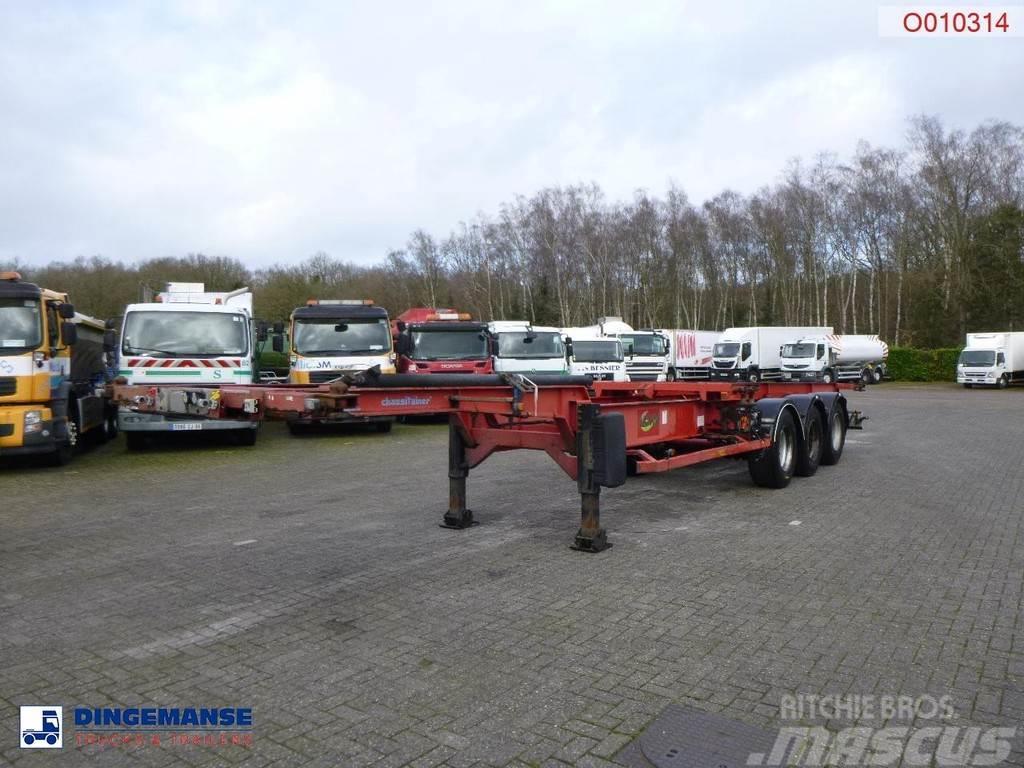 Asca 3-axle container trailer Containerchassis