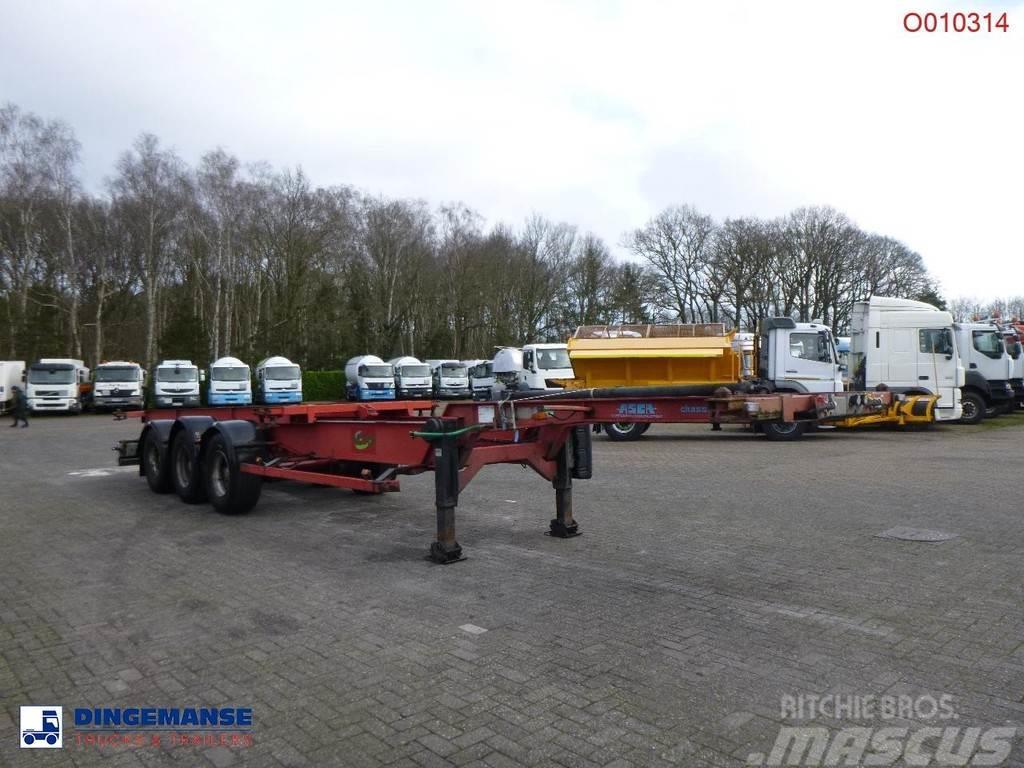 Asca 3-axle container trailer Containerchassis
