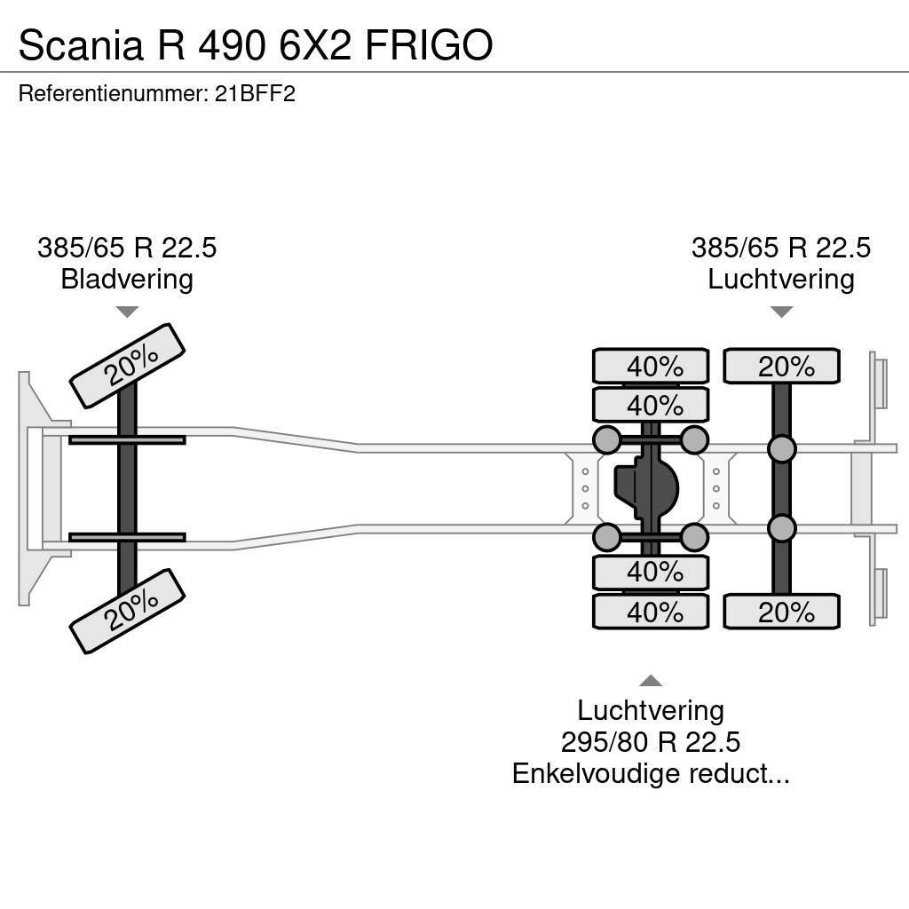 Scania R 490 6X2 FRIGO Koelwagens