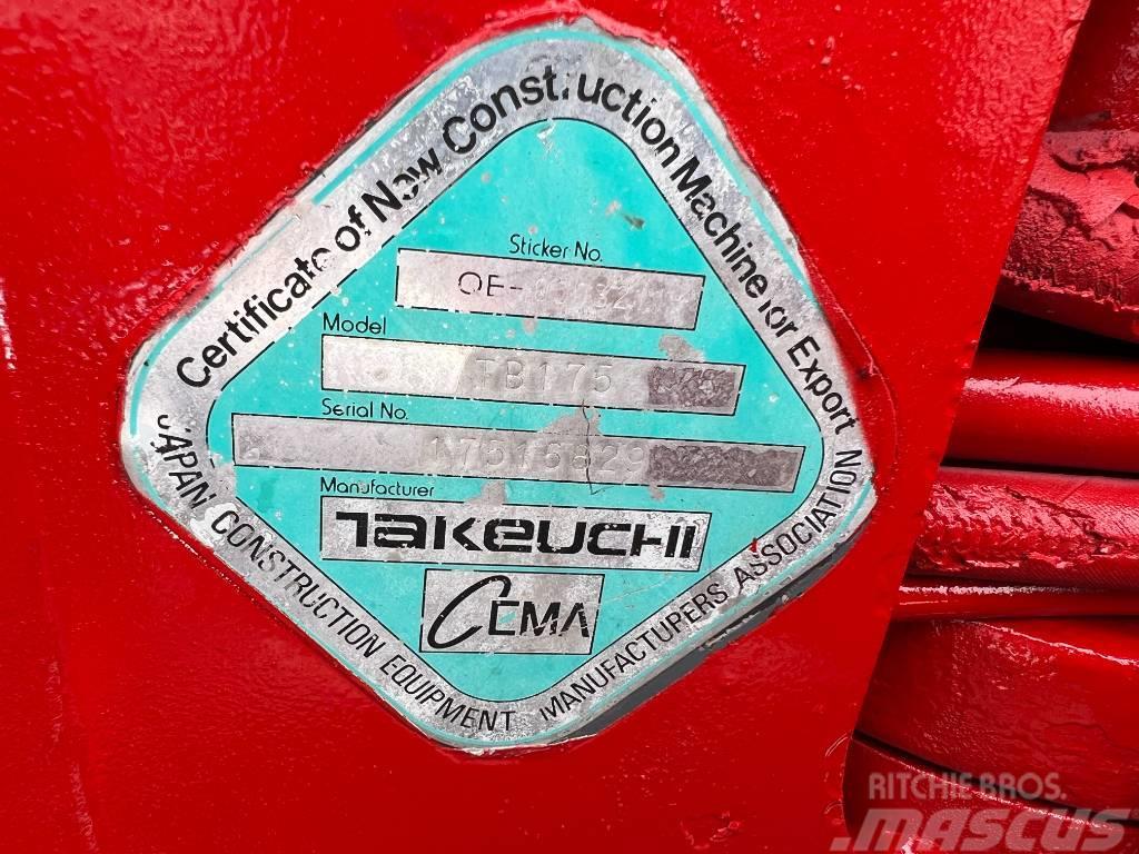 Takeuchi TB175 Midigraafmachines 7t - 12t