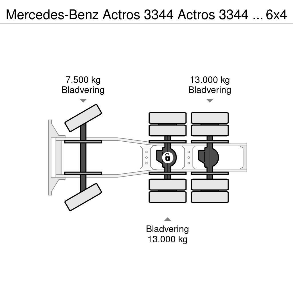 Mercedes-Benz Actros 3344 Actros 3344 Kipphydraulik 6x4 33Ton Trekkers
