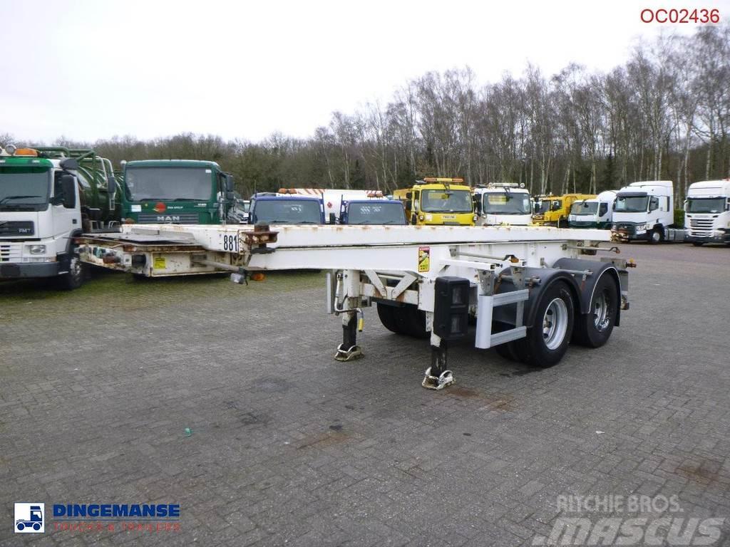 Robuste Kaiser 2-axle container chassis 20 ft. + tipping Kippers