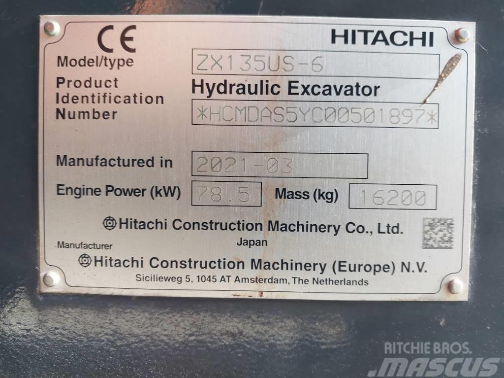 Hitachi ZX 135 US-6 Rupsgraafmachines