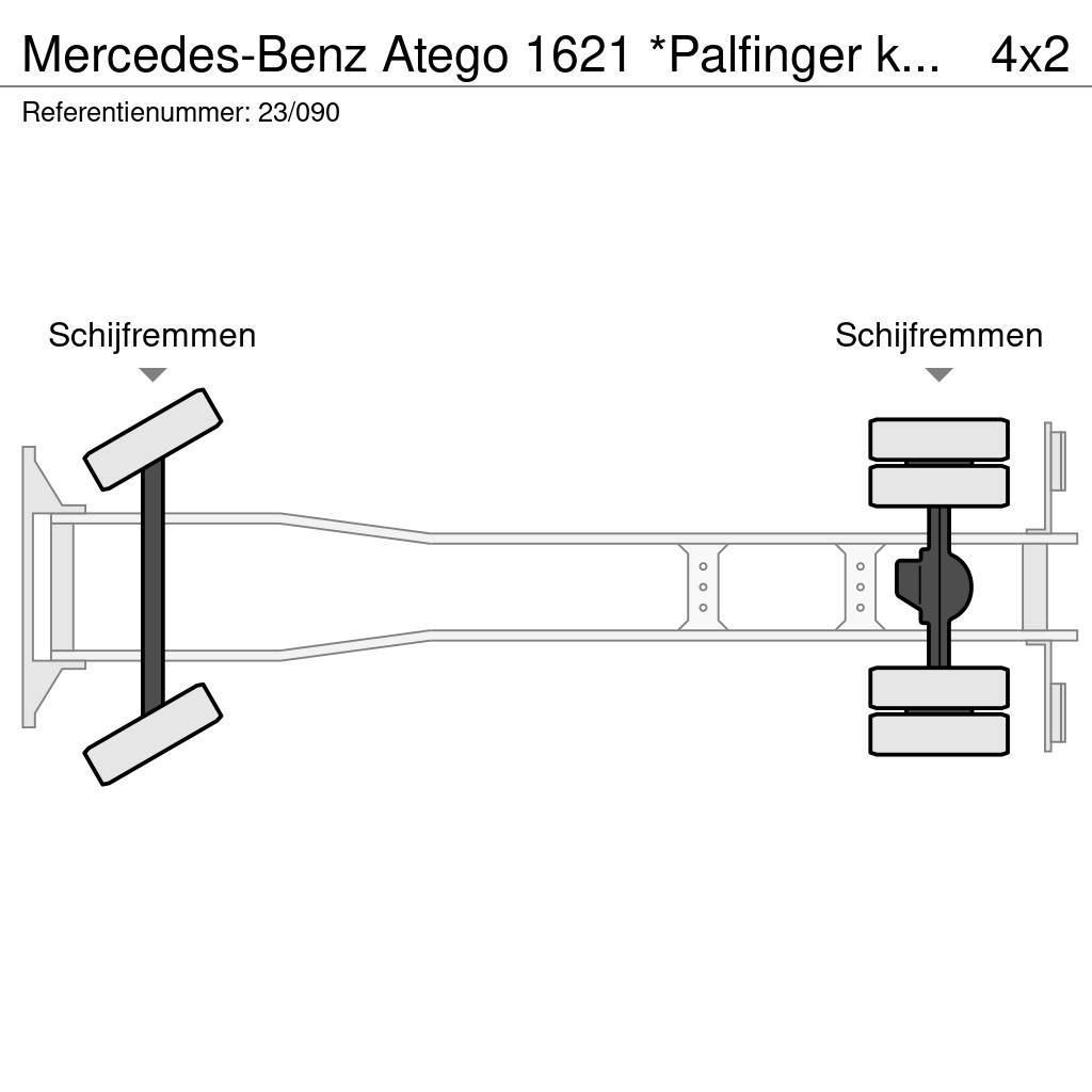 Mercedes-Benz Atego 1621 *Palfinger kraan*Containersysteem*lucht Vrachtwagen met containersysteem