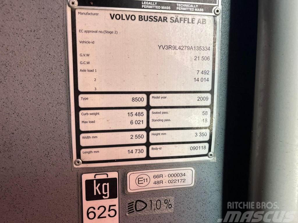 Volvo B12M 8500 6x2 58 SATS / 18 STANDING / EURO 5 Stadsbus