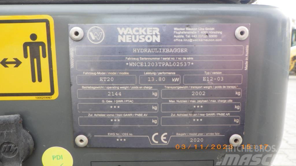 Wacker Neuson ET 20 Rupsgraafmachines
