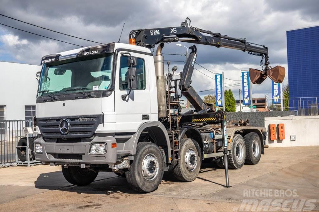 Mercedes-Benz ACTROS 4141+MULTILIFT20T+HIAB14TM/2 Containerchassis