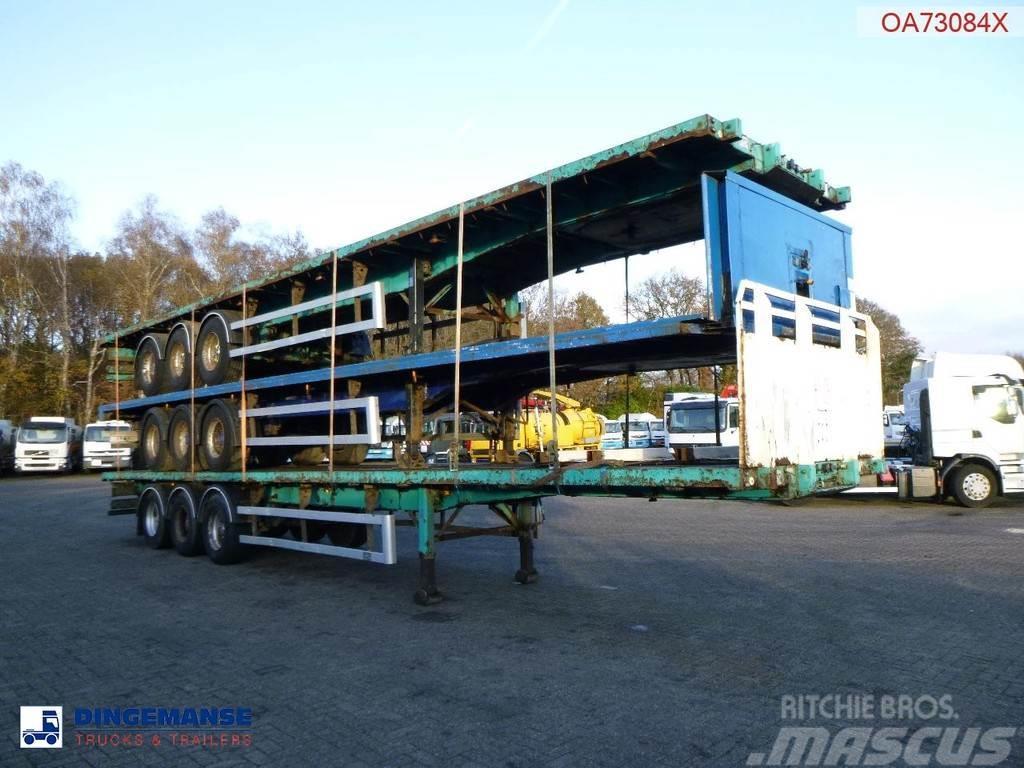 SDC Stack - 3 x platform trailer 13.6 m / 39 t Vlakke laadvloeren