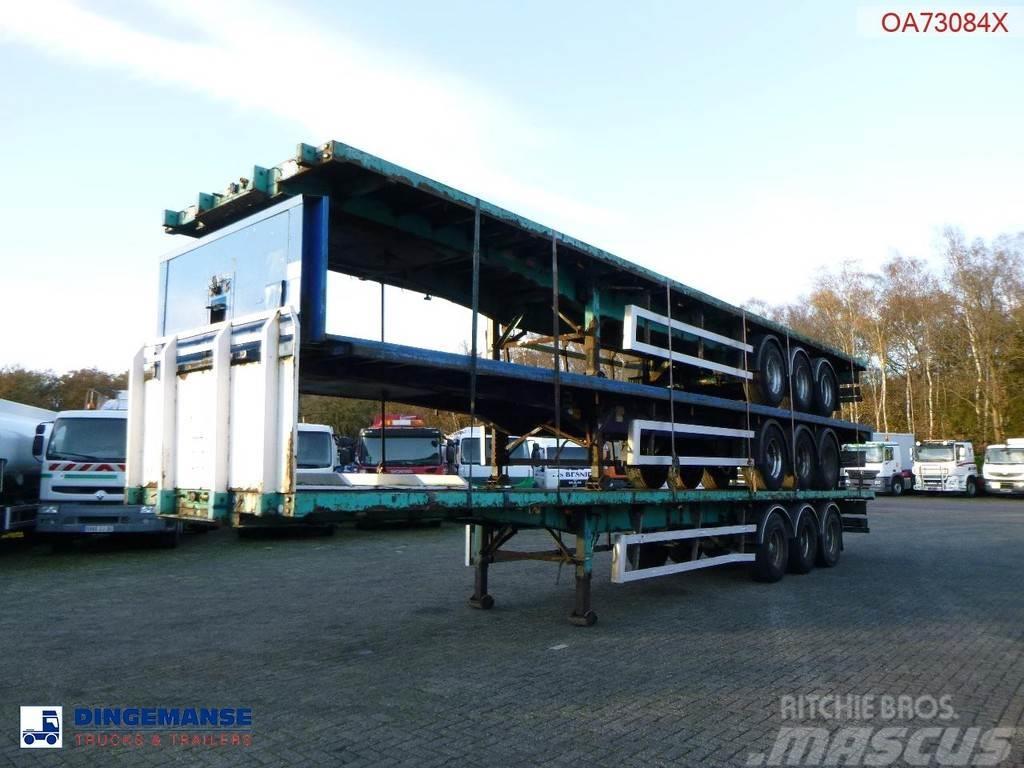 SDC Stack - 3 x platform trailer 13.6 m / 39 t Vlakke laadvloeren