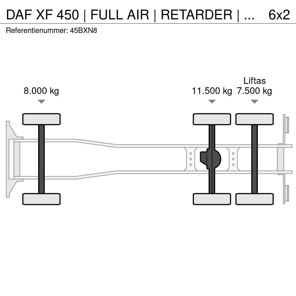 DAF XF 450 | FULL AIR | RETARDER | MACHINE LOW LOADER Oprijwagen