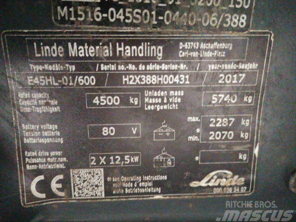 Linde E45HL/01-600 Elektrische heftrucks