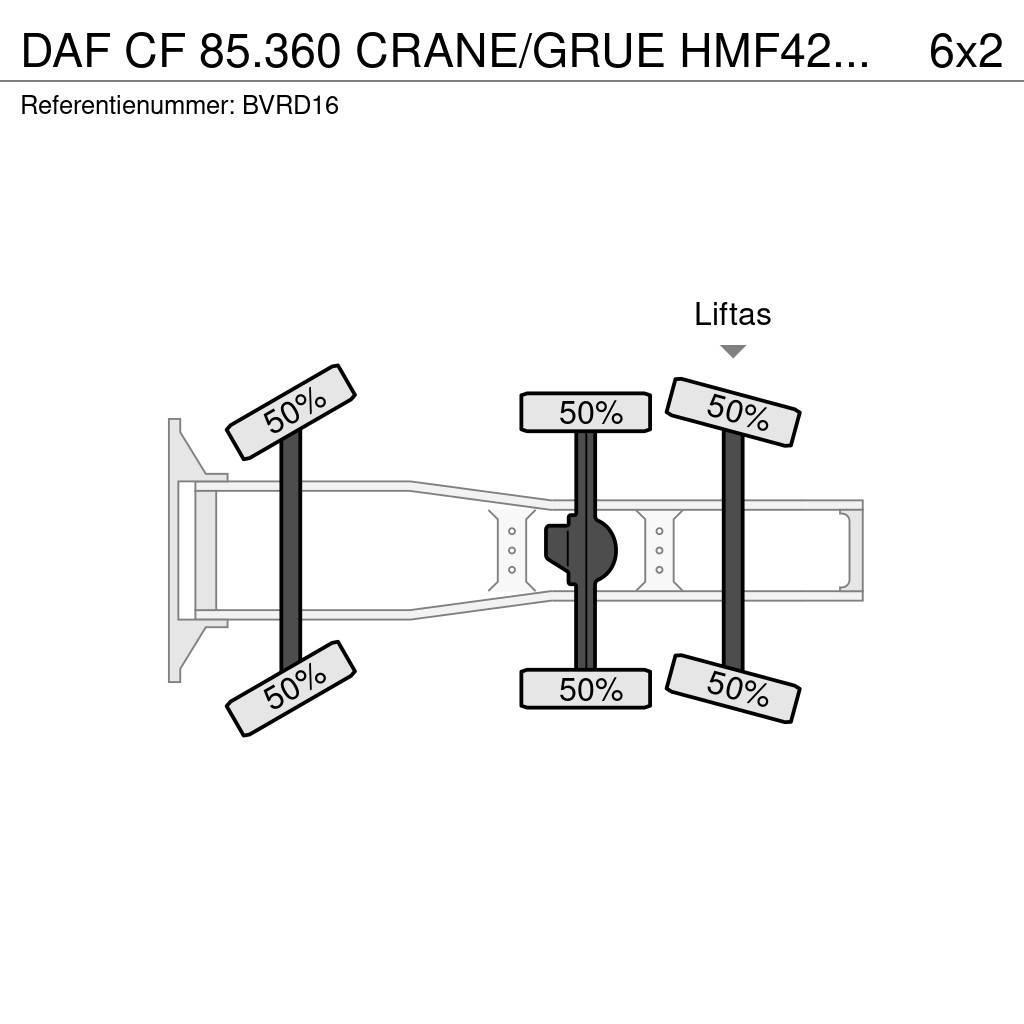DAF CF 85.360 CRANE/GRUE HMF42TM!! RADIO REMOTE!!EURO5 Trekkers