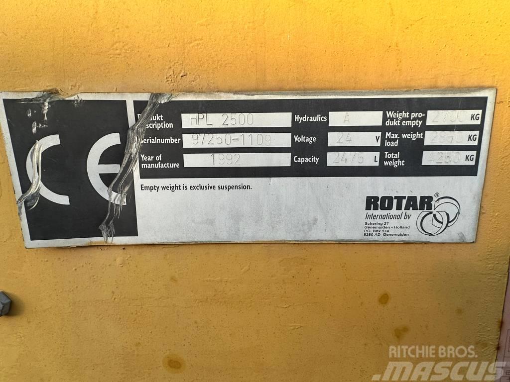 Rotar HPL 2500 Sorteer / afvalscheidings machines