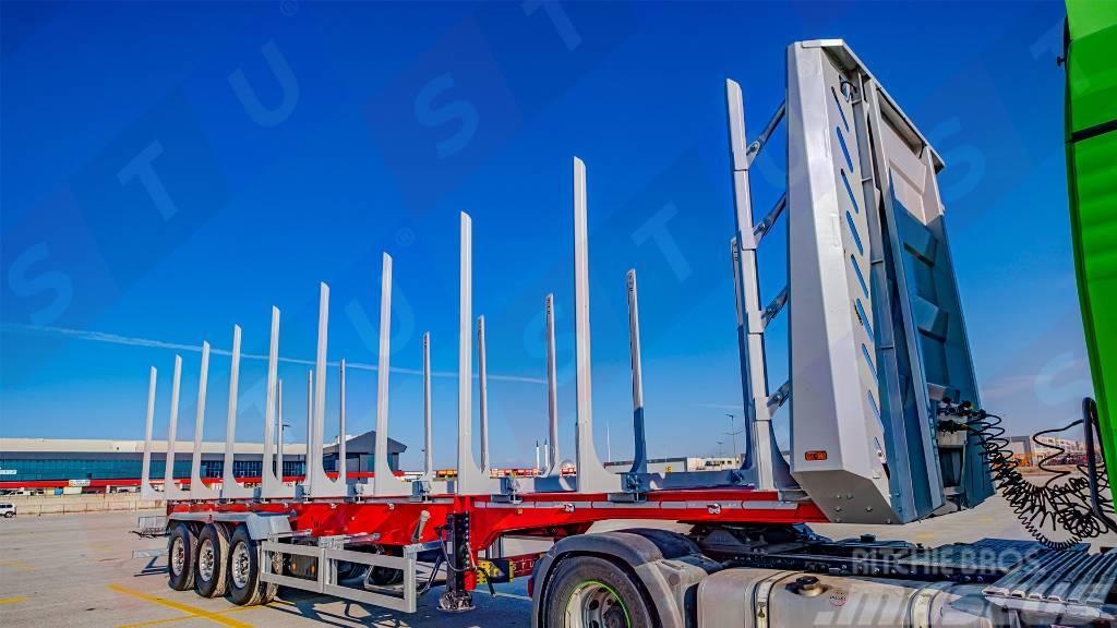  STU TRAILERS TIMBER TRAILER/SEMİ-REMORQUES FORESTİ Hout-Aanhangers