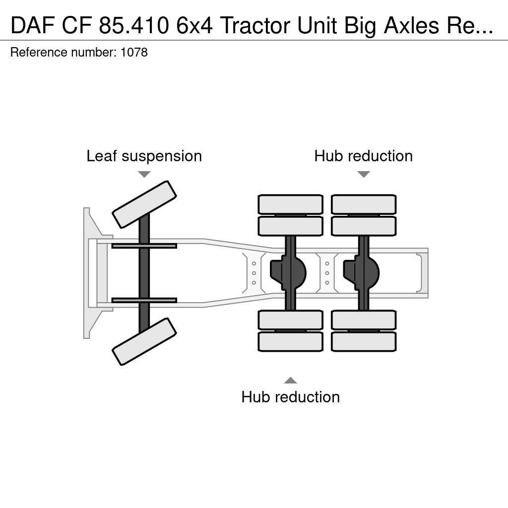 DAF CF 85.410 6x4 Tractor Unit Big Axles Retarder Good Trekkers