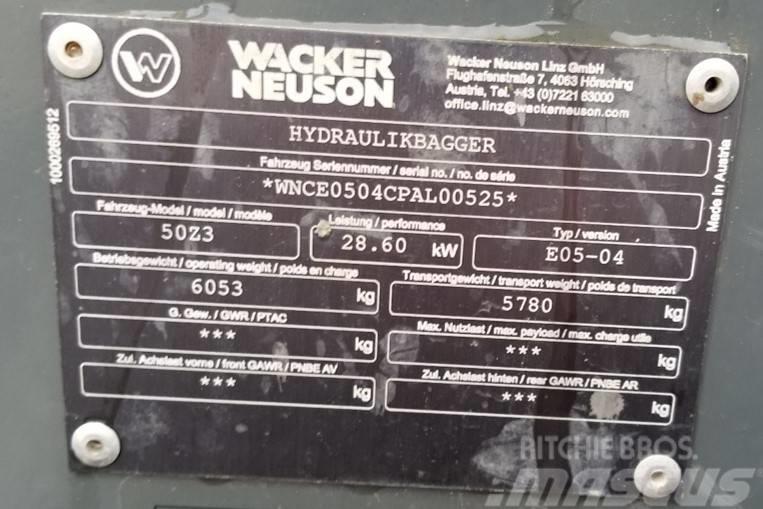 Wacker Neuson 50Z3 Rupsgraafmachines