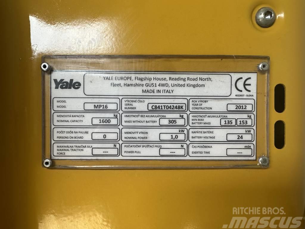 Yale MP16 Electro-pallettrucks