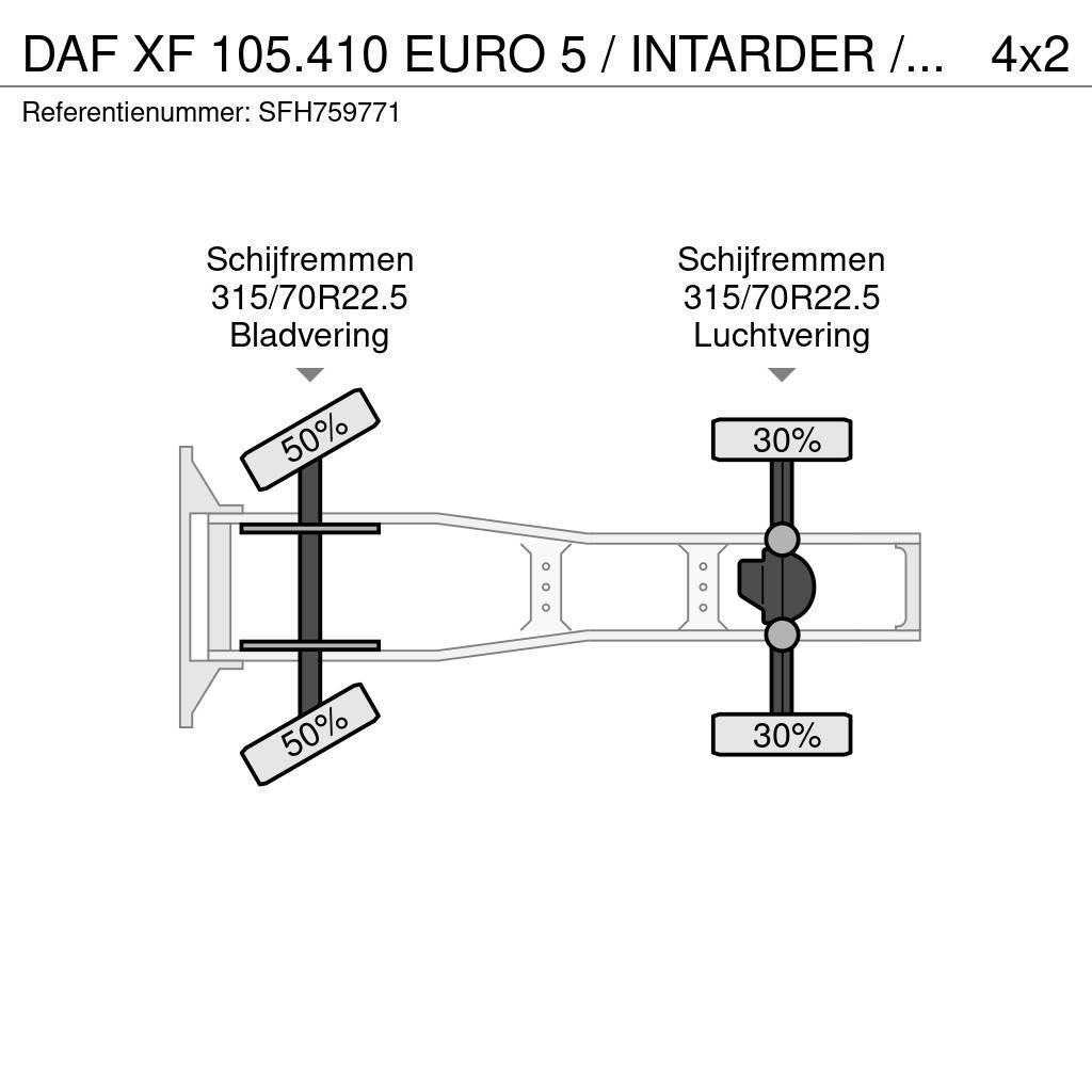 DAF XF 105.410 EURO 5 / INTARDER / COMPRESSOR / PTO / Trekkers