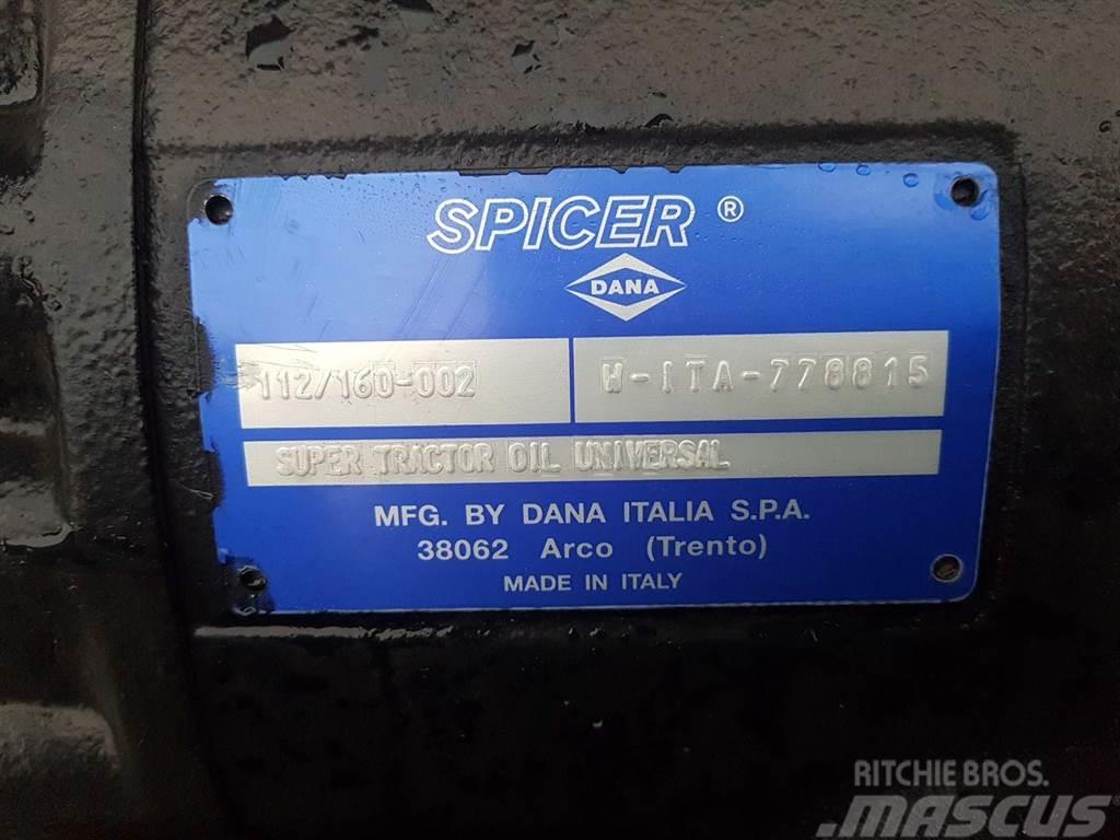 Redrock TH301-Spicer Dana 112/160-002-Axle/Achse/As Assen