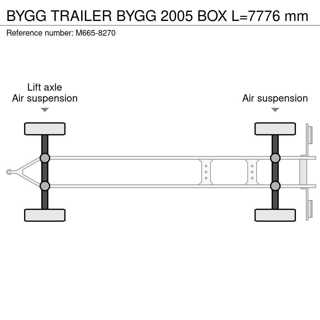 Bygg TRAILER BYGG 2005 BOX L=7776 mm Gesloten opbouw trailers