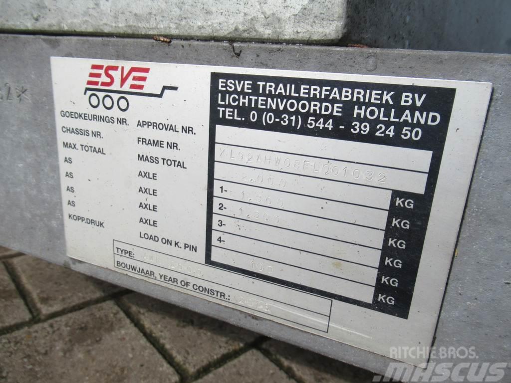  E.S.V.E AWK 2000 Kipper Gesloten Vloeistof Contain Gesloten opbouw trailers
