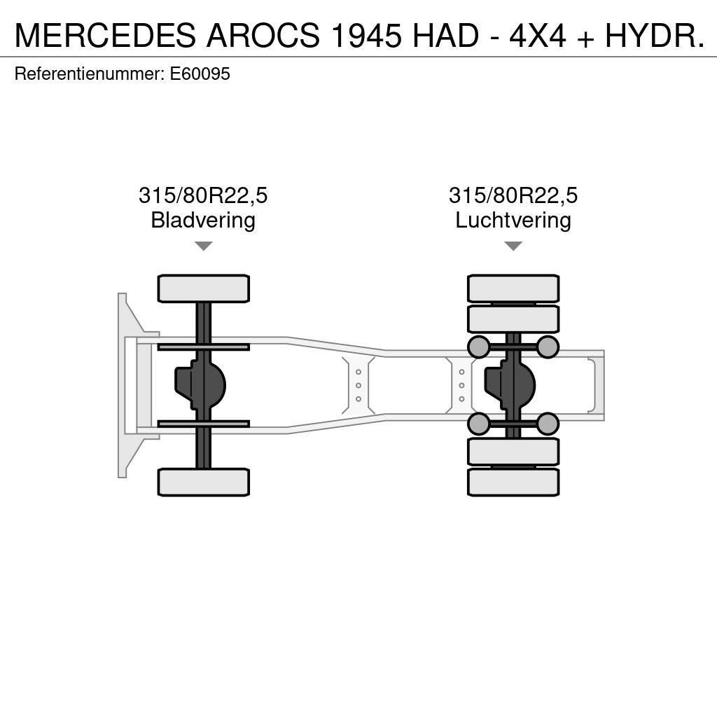 Mercedes-Benz AROCS 1945 HAD - 4X4 + HYDR. Trekkers
