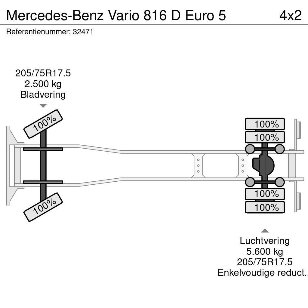 Mercedes-Benz Vario 816 D Euro 5 Vuilniswagens