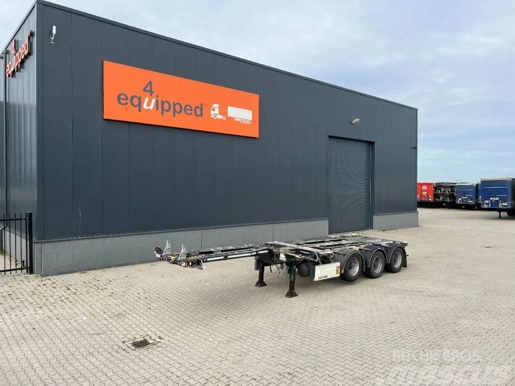 D-tec FLEXITRAILER, 45FT multi HC-chassis, ADR (EX/II, E Containerchassis