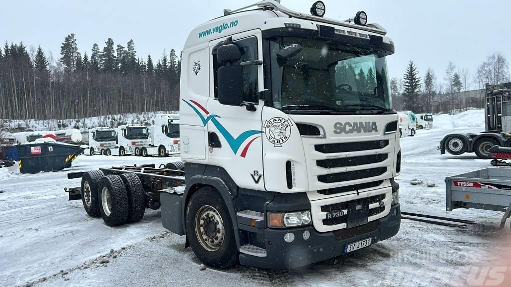 Scania R730LB6X2*4HNB ,full air,ADR, 9t front axel Chassis met cabine