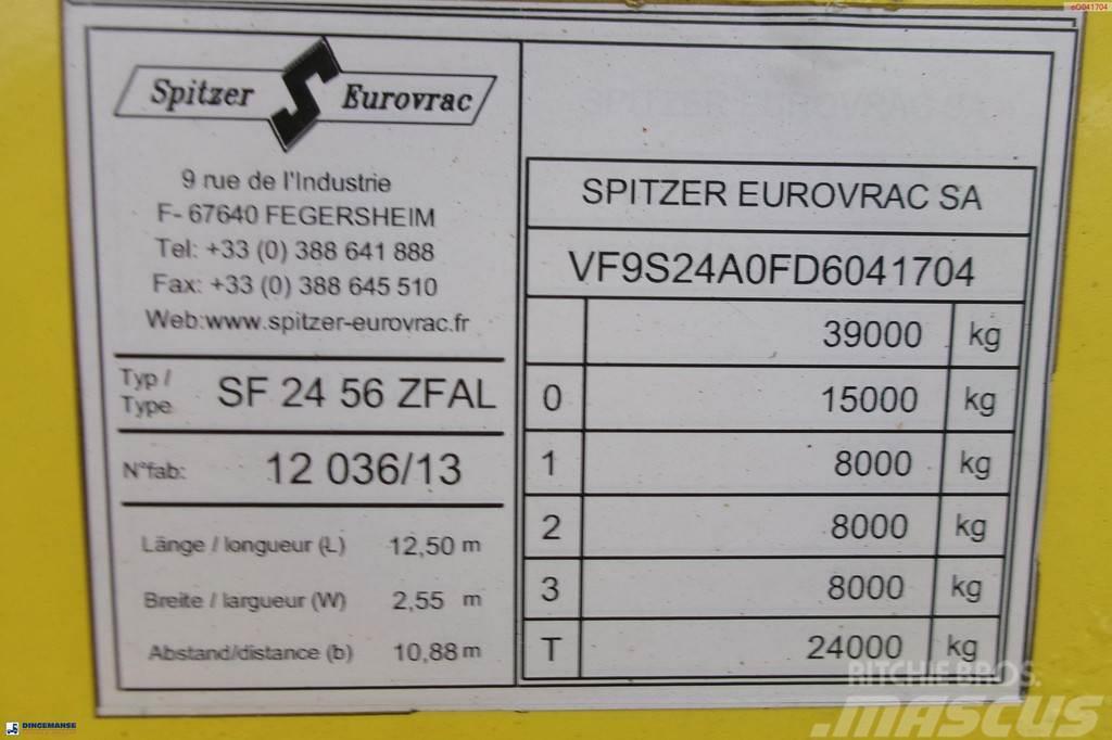 Spitzer Powder tank alu 56 m3 / 1 comp (food grade) Tankopleggers