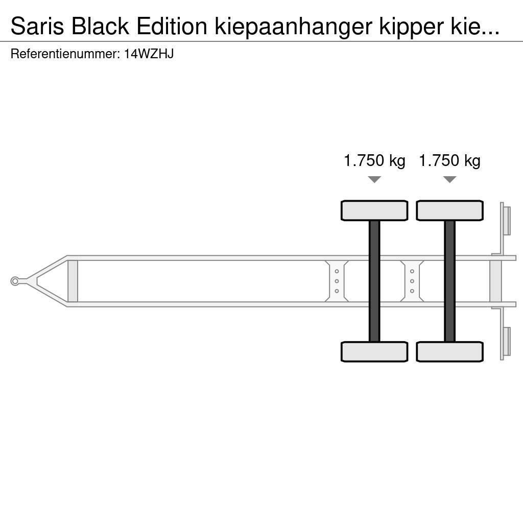 Saris Black Edition kiepaanhanger kipper kieper 3500kg H Schuifzeilopbouw
