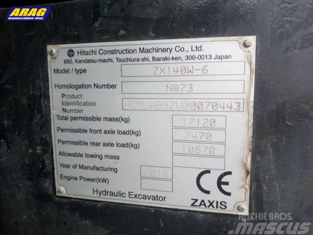 Hitachi ZX 140 W-6 Wielgraafmachines