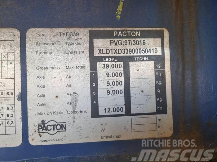 Pacton TXD 339 | Air suspension | BPW ECO P drum Vlakke laadvloeren