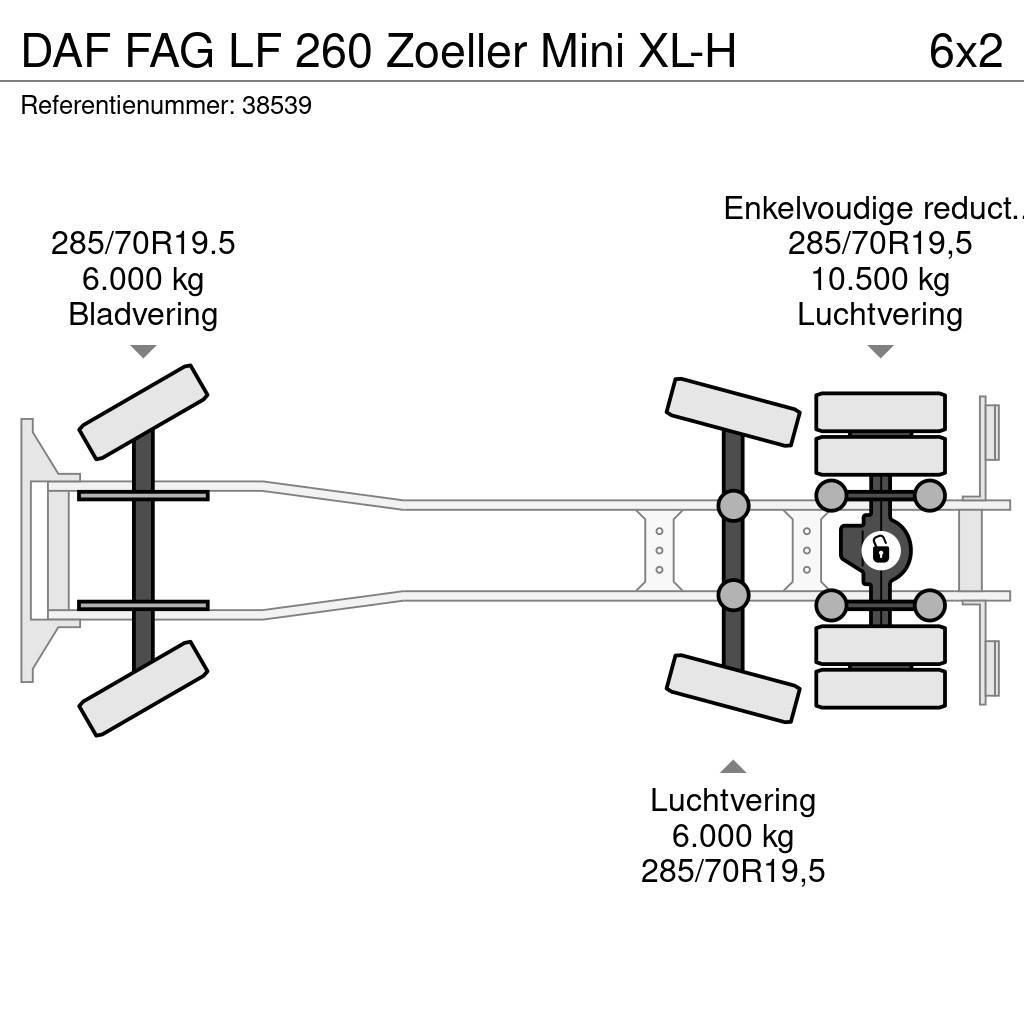DAF FAG LF 260 Zoeller Mini XL-H Vuilniswagens