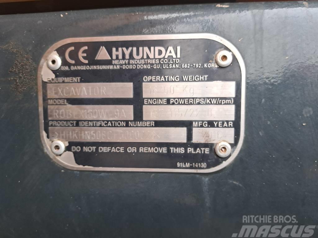 Hyundai R160W-9A Wielgraafmachines