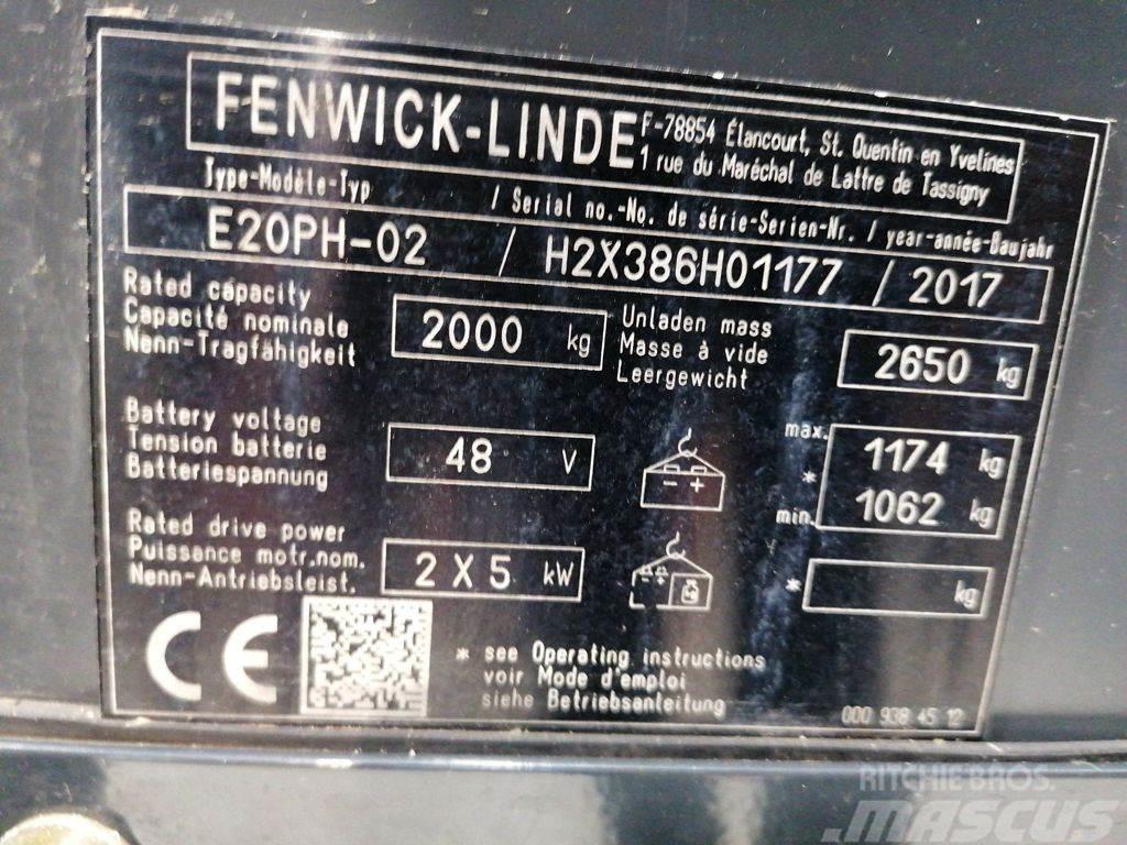 Linde E20PH-02 Elektrische heftrucks