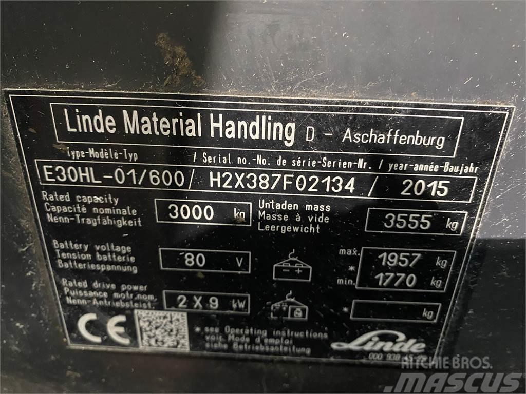 Linde E30HL-01/600 Elektrische heftrucks