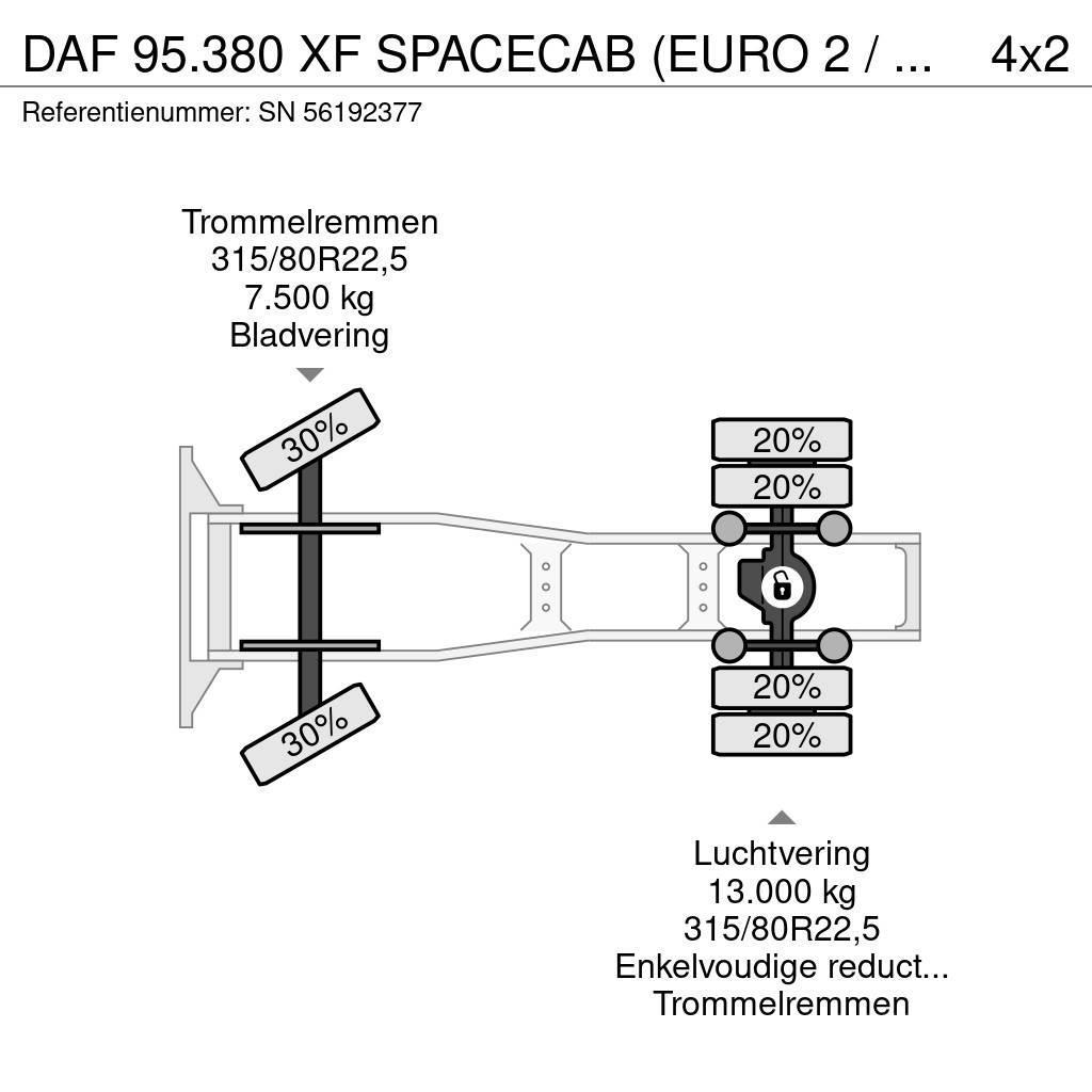 DAF 95.380 XF SPACECAB (EURO 2 / ZF16 MANUAL GEARBOX / Trekkers