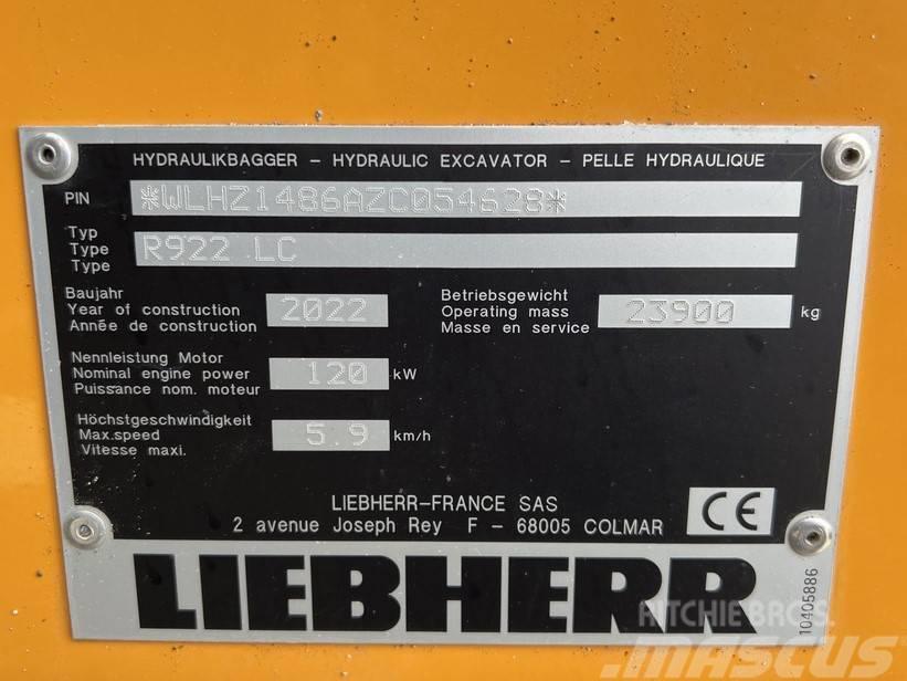 Liebherr R922 LC Rupsgraafmachines