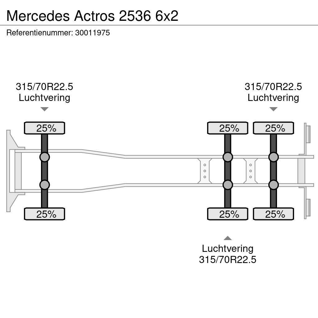 Mercedes-Benz Actros 2536 6x2 Bakwagens met gesloten opbouw